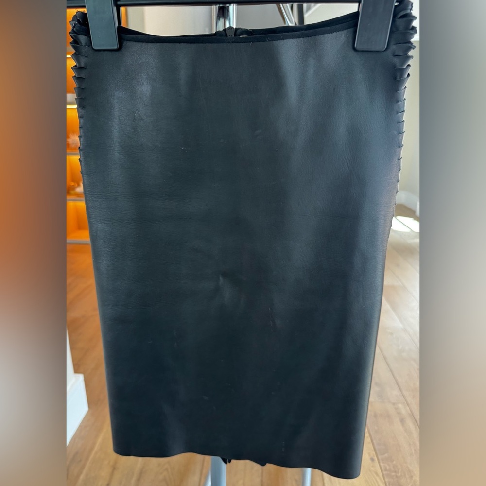 Dion Lee Midnight Leather Black Garment